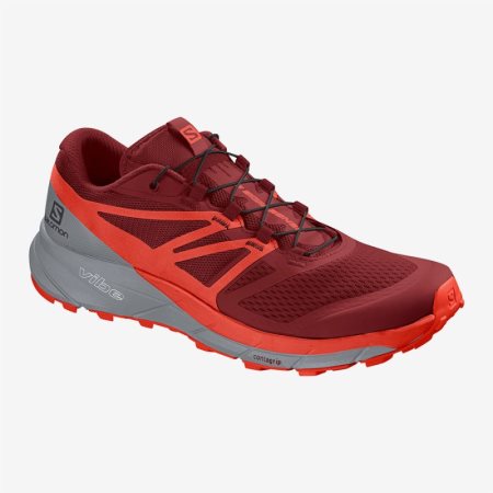 Salomon SENSE RIDE 2 Mens Trail Running Shoes Red | Salomon South Africa